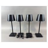 (4) Rechargeable LED Touch Lamps