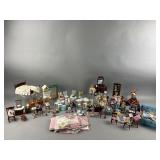Lot of Dollhouse Furniture and Accessories & More
