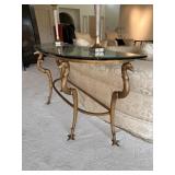 Hollywood Regency Bird Head Console Table