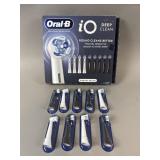 (9) NIP Oral B iO Deep Clean Brush Heads
