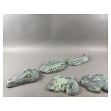 Concrete Alligator & Frog Stepping Stones