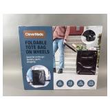 New In Box Clever Made Foldable Tote Bag On Wheels