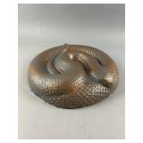 Coiled Snake Garden Statue
