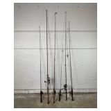 Lot of Fishing Poles True Temper & More
