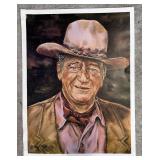 John Wayne Art Print by Nancy Kyte Ely