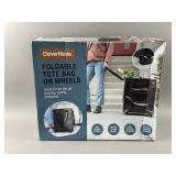 NIB Clevermade Foldable Tote Bag on Wheels