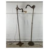 Art Nouveau Style Bridge Lamps
