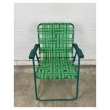 NWT Vintage-style Folding Green Web Chair