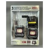 (3) Infinity X1 Rechargeable Work Lights