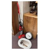 Dirt Devil Vacuum, Clock & Wicker Wall Mirror