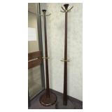 Wooden Standing Coat Racks (2)