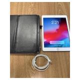 Unlocked 6th Gen iPad in Silver w/ Charger & Case