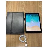 Unlocked 6th Gen iPad in Silver w/ Charger & Case