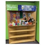 Large Store Display Corner Shelf