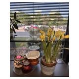 Garden Tool Set, Faux Plant & More