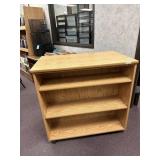 Double Sided Rolling Bookshelf