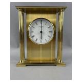 Vintage Longines Gold-Tone Table Clock
