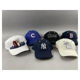 Lot of New Adjustable Baseball Hats Pistons & More