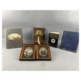 Vintage Brass Bell Plague and More