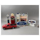 Vintage Dept. 56 Ford Mustang Garage & More