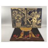 Vtg Indonesian Batik Cloth by Yalio Yagya & More