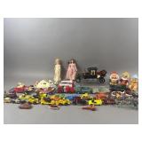 Vtg Toy Lot - Diecast Cars, Dolls, & More