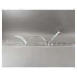 Vintage Clear Glass Paperweights
