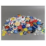 Lot of Vtg Political Buttons and More