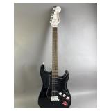 Black Squier Bullet Stratocaster Electric Guitar