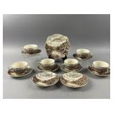 Vtg "Olde English Countryside" Teacups & More