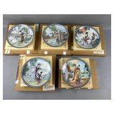 Vtg Imperial Jingdezhen Porcelain Collector Plates