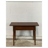 Hand Painted Antique Table w/ Storage Compartment