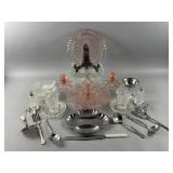 Pink Depression Glass Tray, Hazel Atlas & More