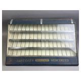 Vtg J&P Coats Boilfast Countertop Display Cabinet