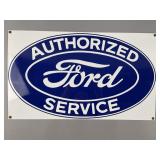 Vtg-style Authorized Ford Service Porcelain Sign