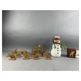 Vtg 30-piece "Gingerbread Noah