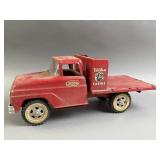Vtg Tonka Farms Red Stake Bed Truck