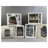 4 Heritage Village Collection Porcelain Villages