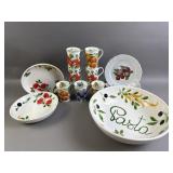 Vintage Fruit & Veggie Dishes