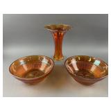 Imperial Morning Glory Vase & Jeannette Bowls