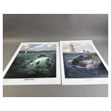 Signed & # David Bollman Fish Prints