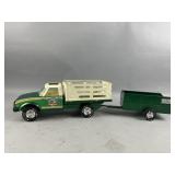 1970s Nylint Farms  Steel Truck and Trailer Set