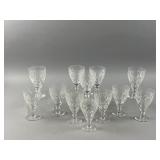 Webb Corbett Crystal Water Goblet Glasses