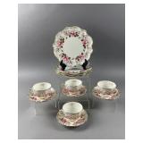 Coalport Bone China Teacup Set & Plates