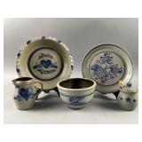 Vtg Handmade Rowe Pottery Works Bowl & More