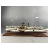 SS Portland Side-Wheel Steamer Model