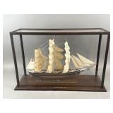 Vintage Cutty Sark Hand Crafted Wooden Ship Model