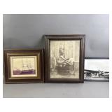 3 Vtg Framed Prints/Artwork