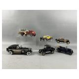Die-Cast Old Timey Firetruck and Cars Lot