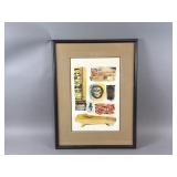 Framed/Signed Watercolor Abstract Painting